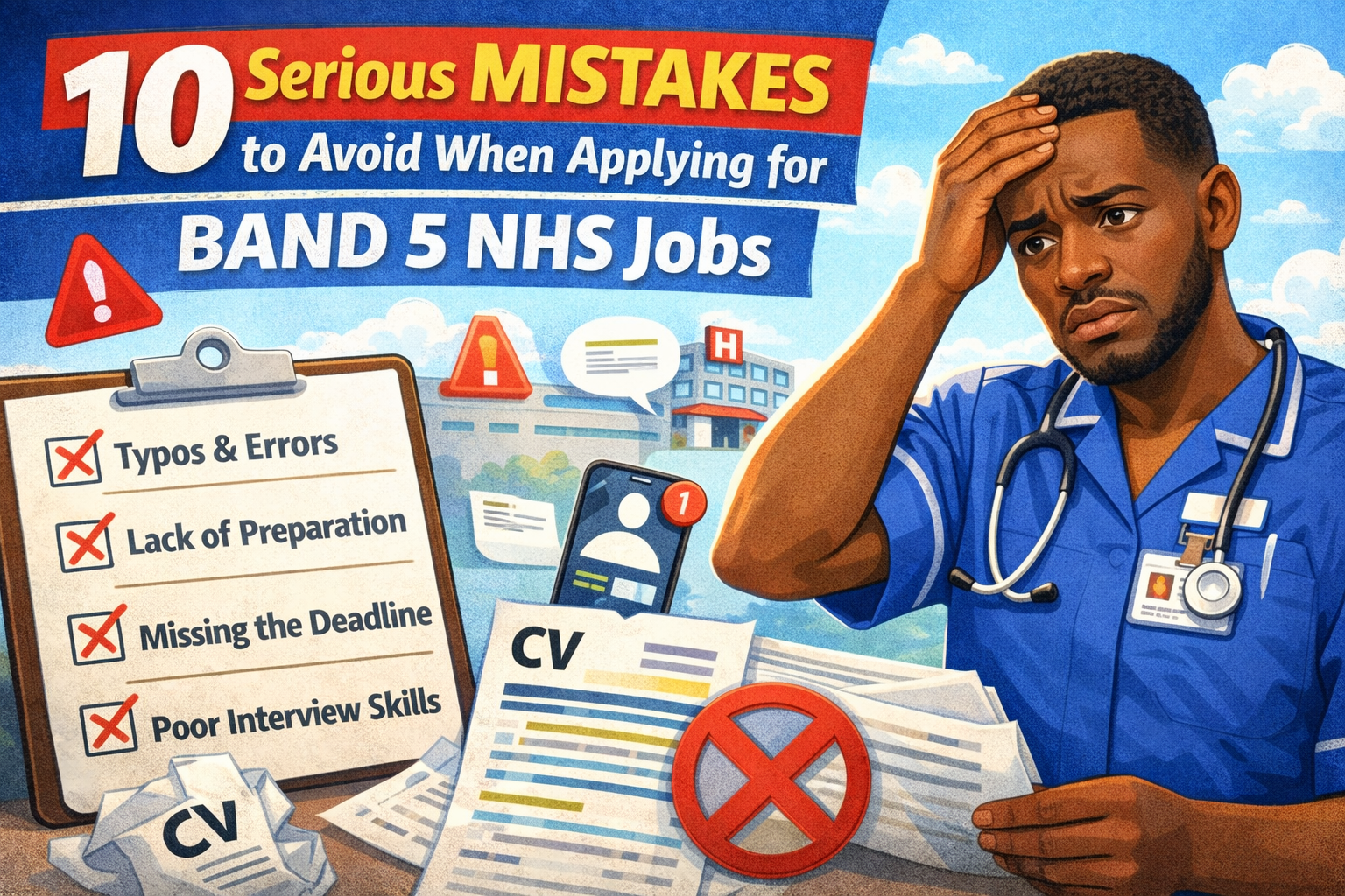 10 serious mistakes to avoid when applying fo band 5 nhs jobs
